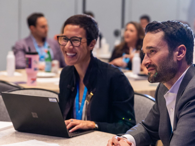 Two colleagues collaborating
