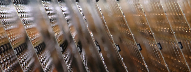 a close up of a computer chip