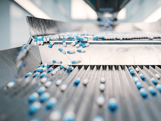 a machine with pills on it