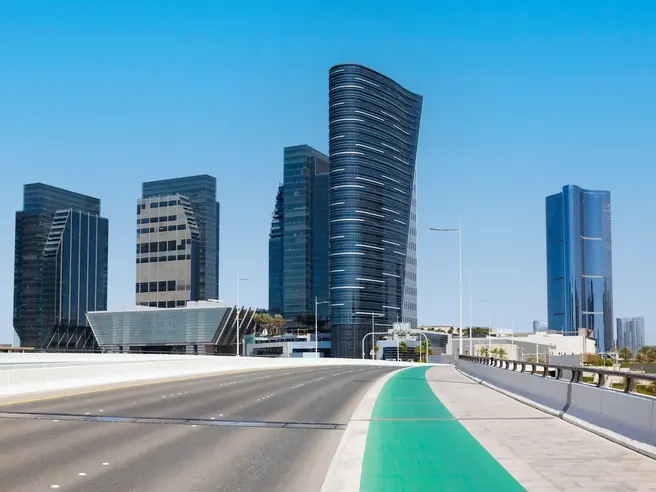 a group of tall buildings